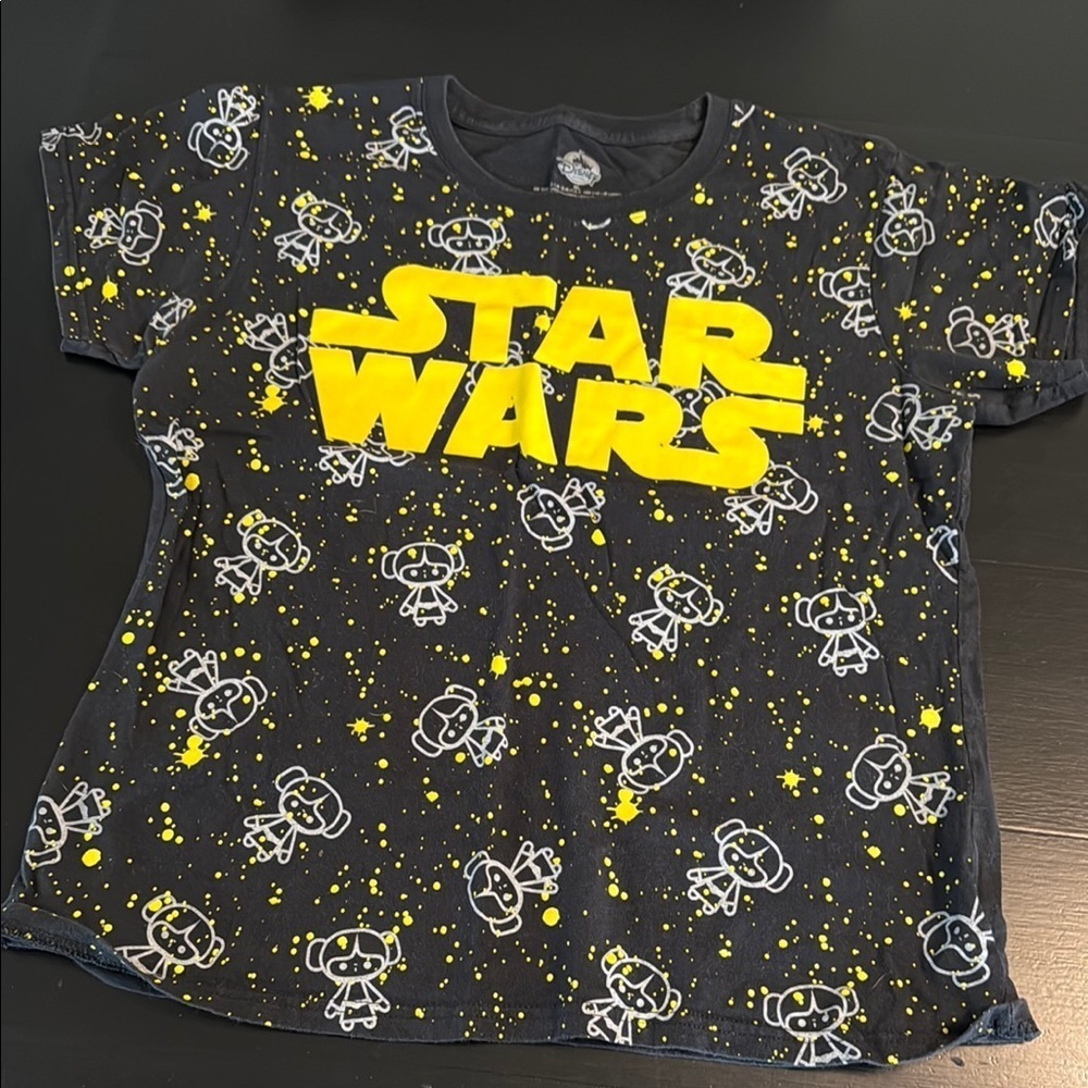 Star Wars Graphic T-Shirt - Black and Yellow‎ Disney